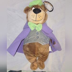 RARE Halloween vampire Spooky Yogi Bear Plush 11" With Cape Fangs